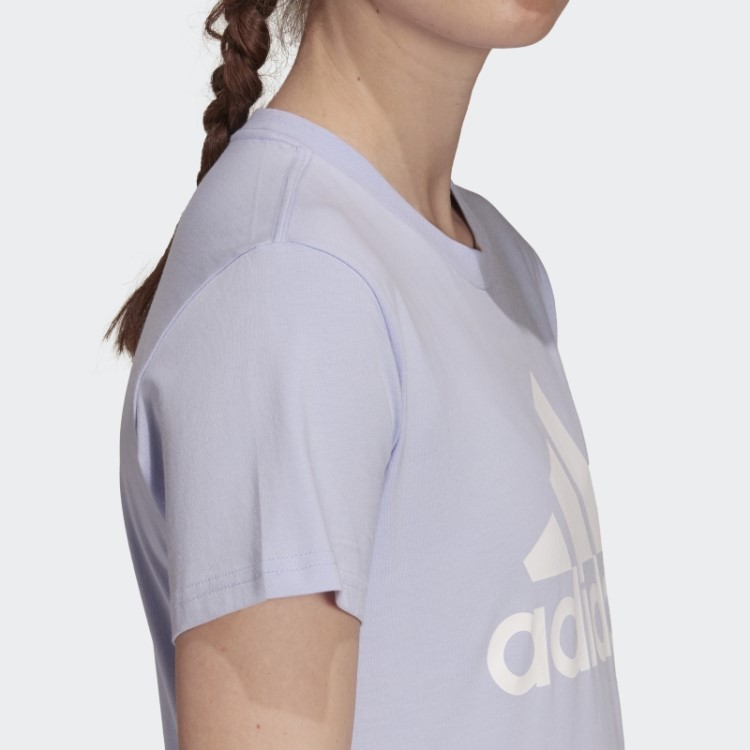 Camiseta Com Logo Adidas Violeta Tom Essencial