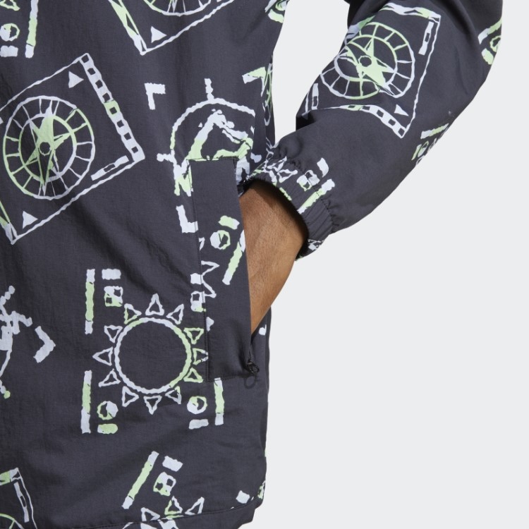 Multicolor Adidas Adventure Allover Arquivo De Impressão Anorak (gênero Neutro) Quente
