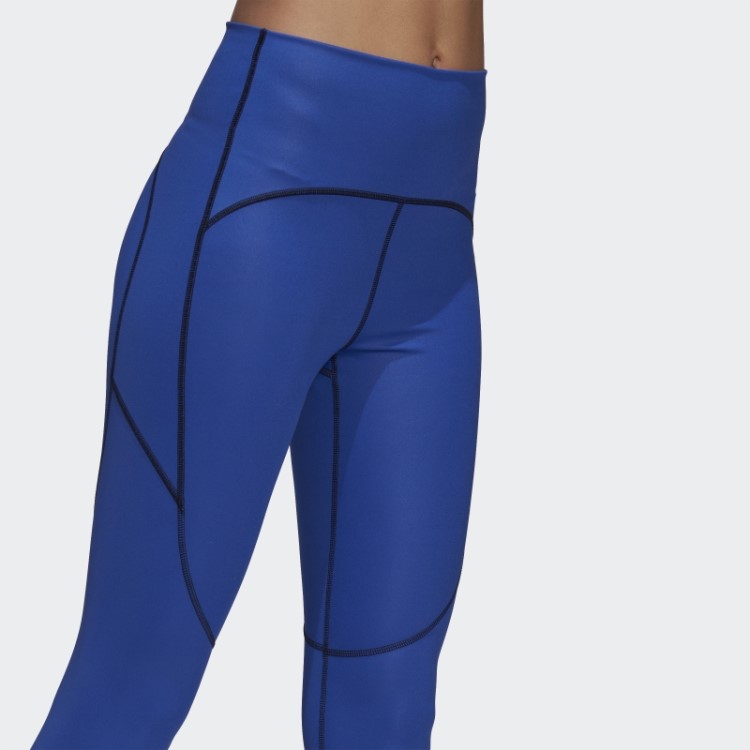 Meia-calça Adidas By Stella Mccartney Truestrength Hot Bold Azul