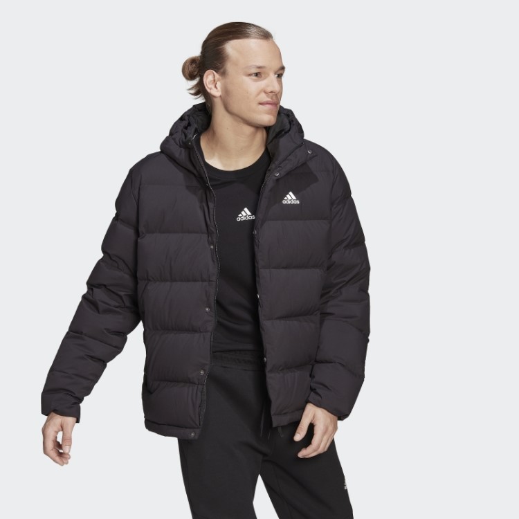 Helionic Jaqueta Preta Com Capuz Adidas