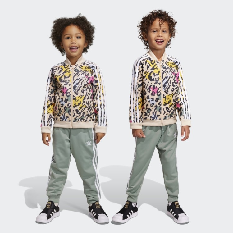 Conjunto Adidas Animal Print Sst Multicolor Quente