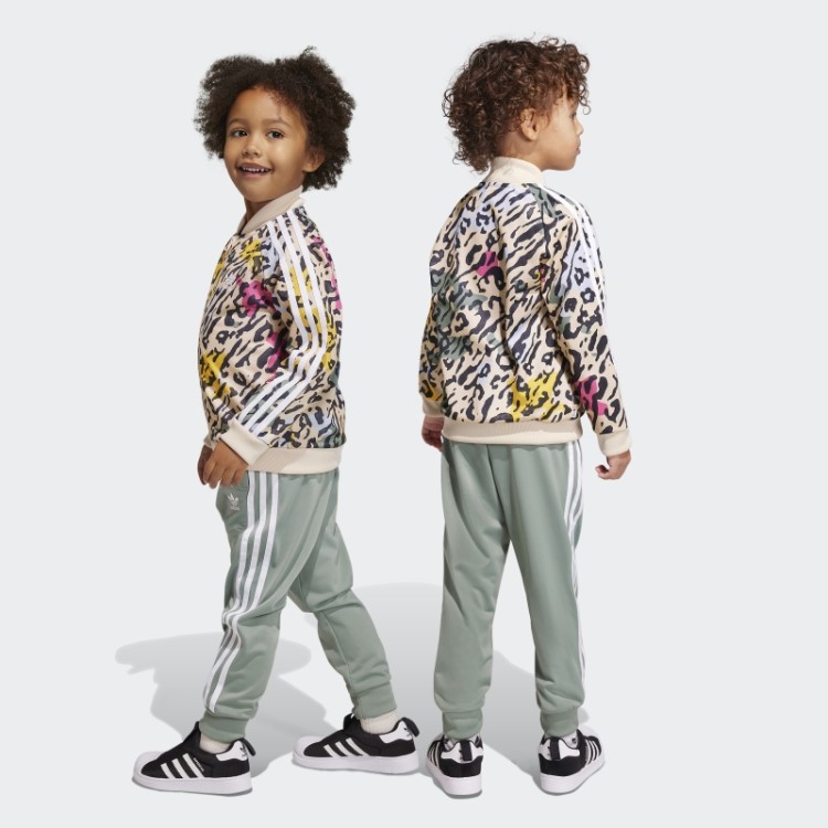 Conjunto Adidas Animal Print Sst Multicolor Quente