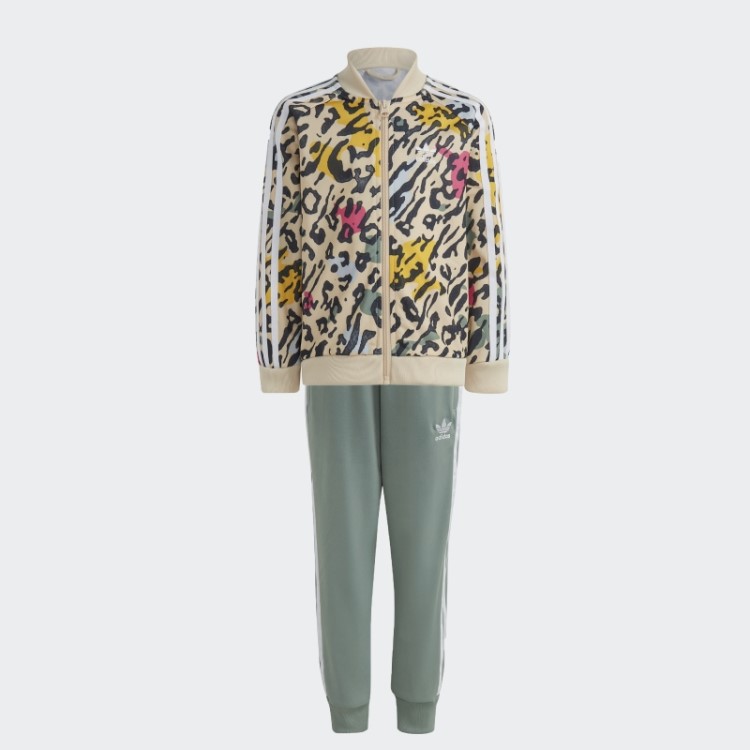 Conjunto Adidas Animal Print Sst Multicolor Quente