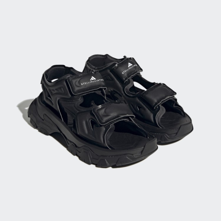 Sandálias Ao Ar Livre Adidas By Stella Mccartney Pretas Da Moda