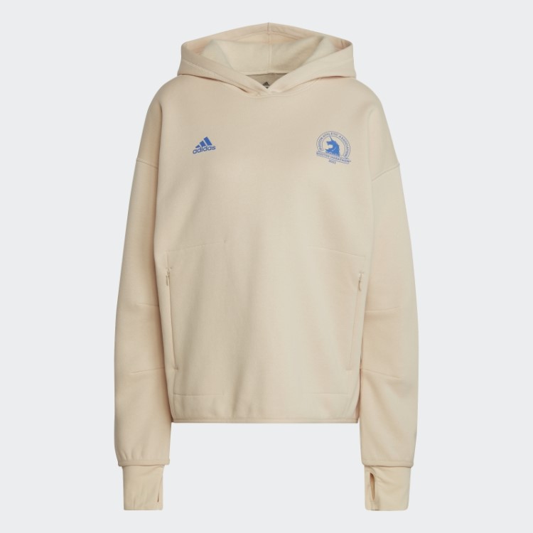 Moletom Com Capuz De Corrida Sand Adidas Boston 23 Qualificado