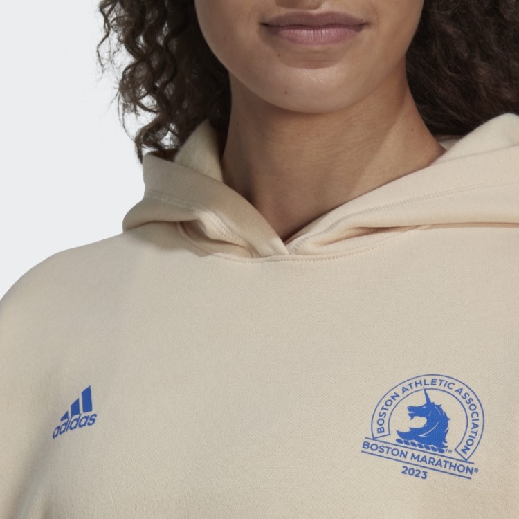 Moletom Com Capuz De Corrida Sand Adidas Boston 23 Qualificado