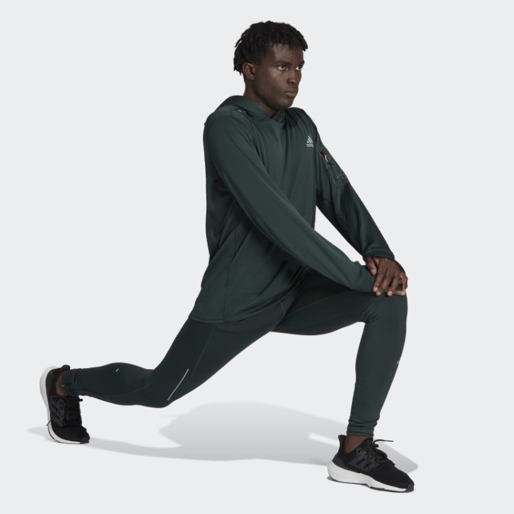 Moletom De Corrida Adidas X-city Verde Quente