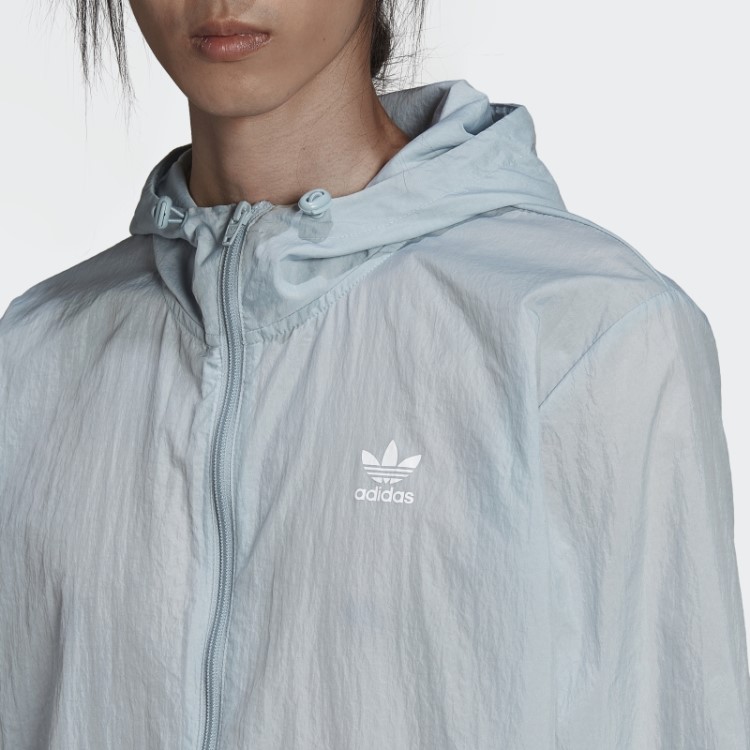 Jaqueta Corta Vento Adidas Adicolor Essentials Trefoil Cinza