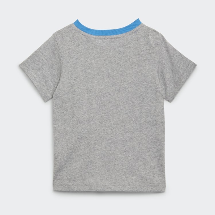 Conjunto De Camiseta E Shorts Adidas Essentials Cinza Médio