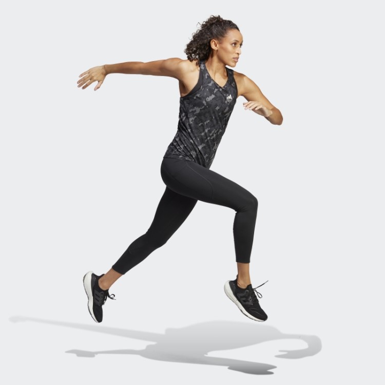 Regata De Corrida Preta Own The Run Camuflada Adidas