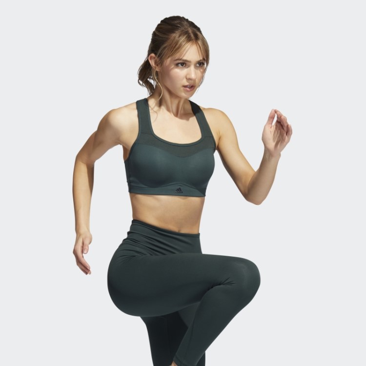 Sutiã Verde Adidas Tlrd Impact Training De Alto Suporte