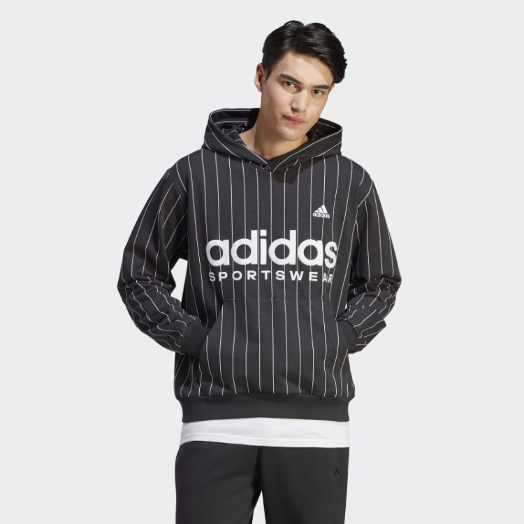 Moletom De Lã Com Listras Pretas Adidas