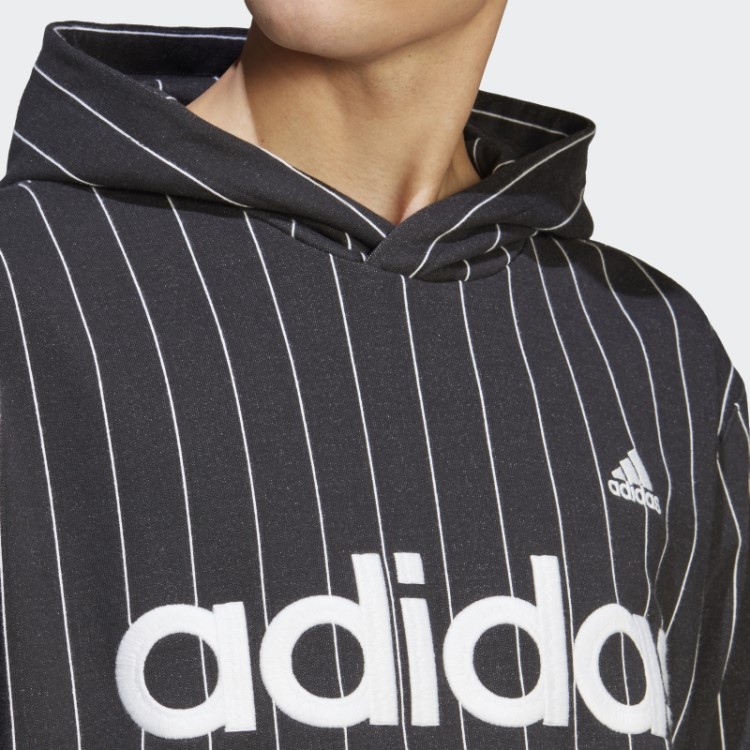 Moletom De Lã Com Listras Pretas Adidas