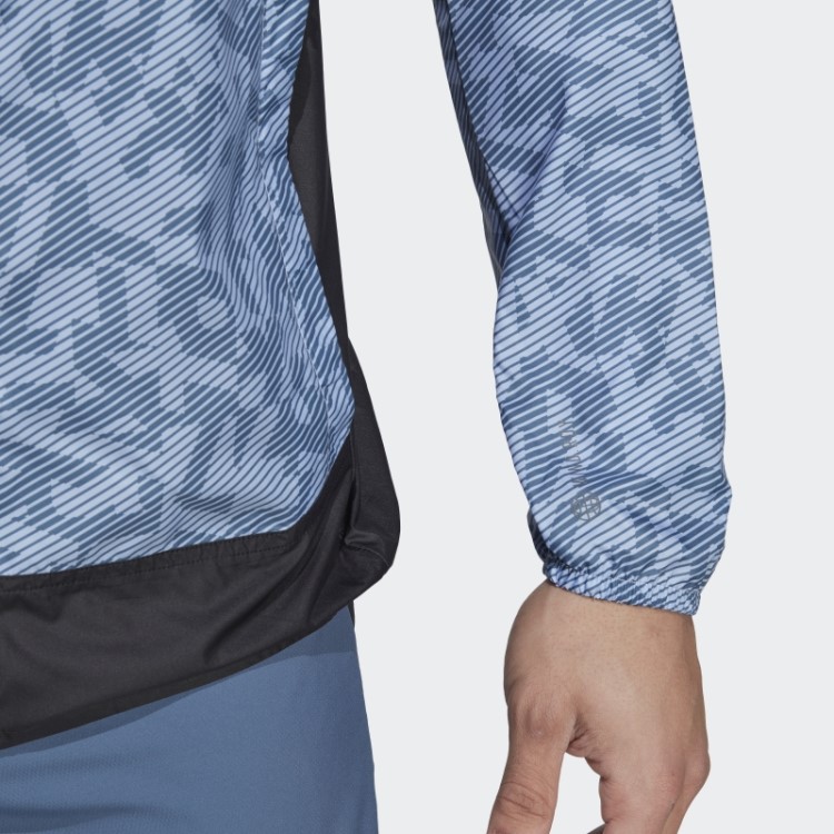 Jaqueta Terrex Trail Running Wind Adidas Blue Dawn
