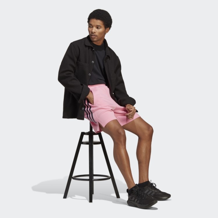 Future Icons Short Com As Três Listras Rosa Adidas