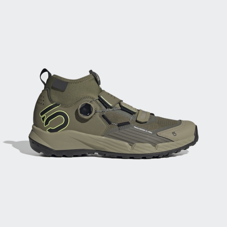 Tênis De Mountain Bike Com Clip Adidas Olive 5.10 Trailcross Pro
