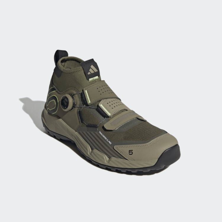 Tênis De Mountain Bike Com Clip Adidas Olive 5.10 Trailcross Pro