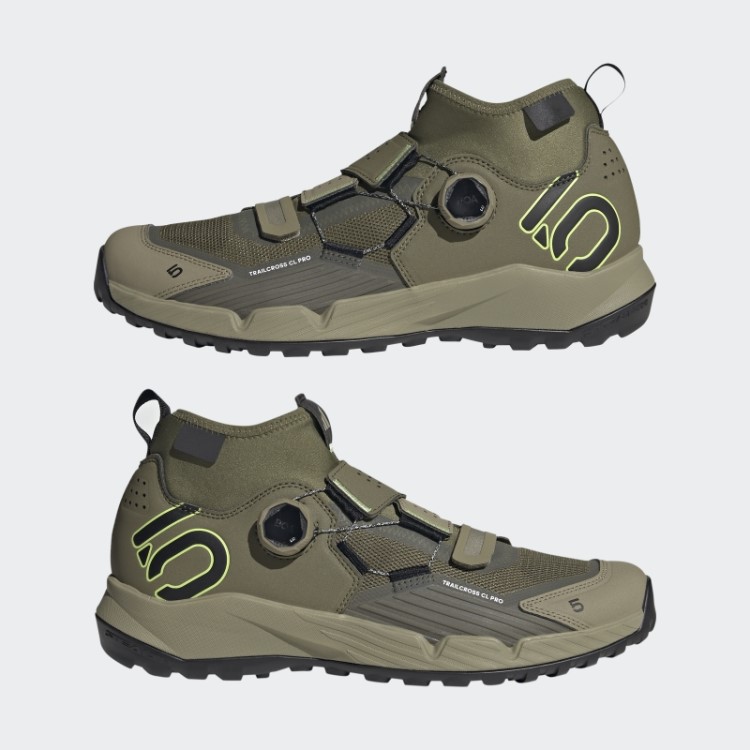 Tênis De Mountain Bike Com Clip Adidas Olive 5.10 Trailcross Pro