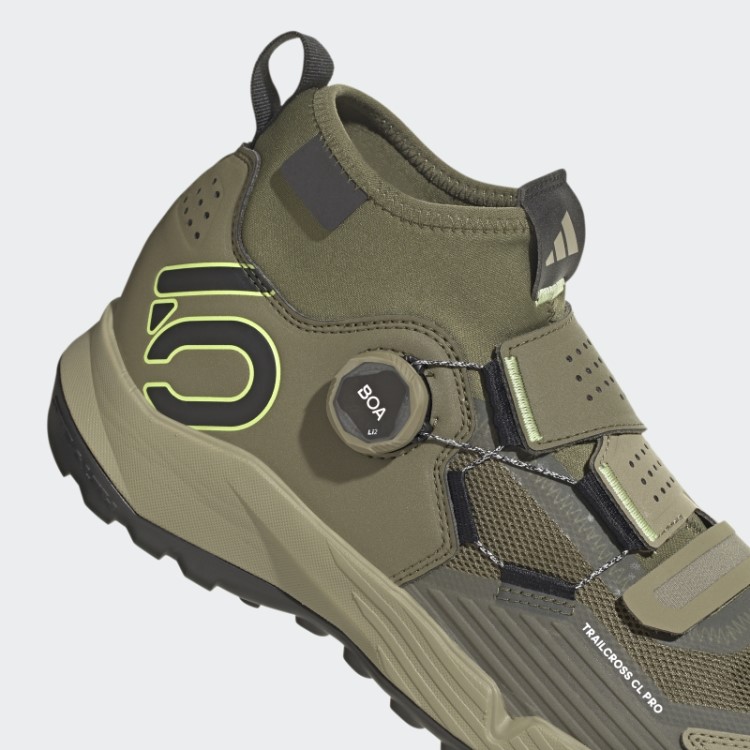 Tênis De Mountain Bike Com Clip Adidas Olive 5.10 Trailcross Pro
