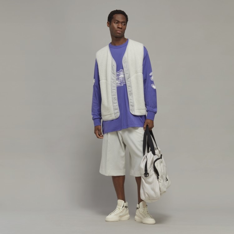 Adidas Y-3 Graphic Logo Camiseta Manga Longa Estilosa