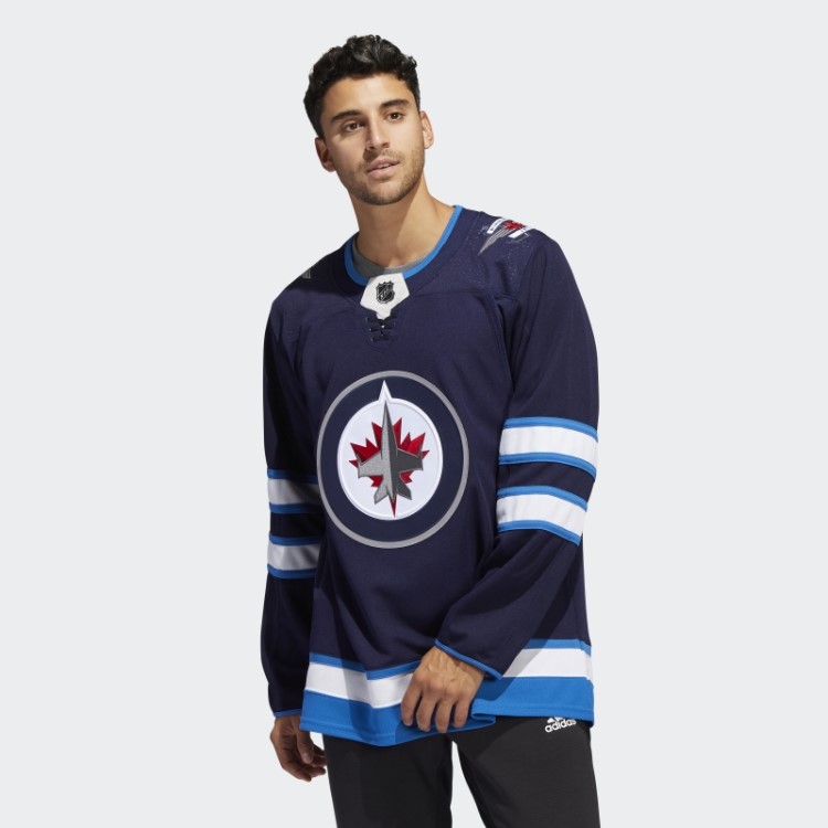 Adidas Jets Home Autêntico Jersey Navy 09 Ccm-sld