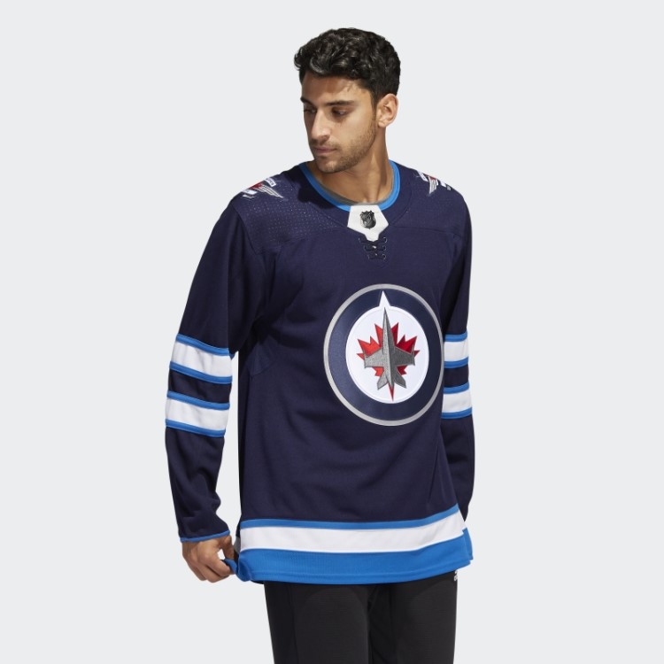 Adidas Jets Home Autêntico Jersey Navy 09 Ccm-sld