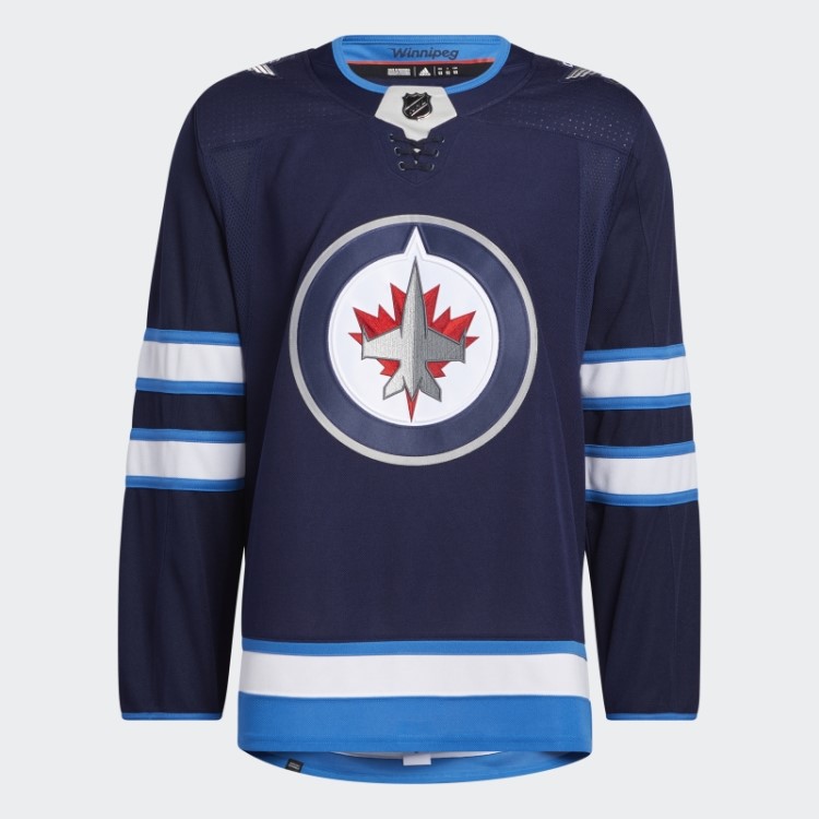 Adidas Jets Home Autêntico Jersey Navy 09 Ccm-sld