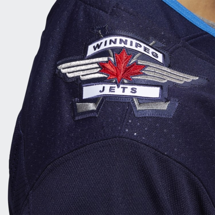 Adidas Jets Home Autêntico Jersey Navy 09 Ccm-sld