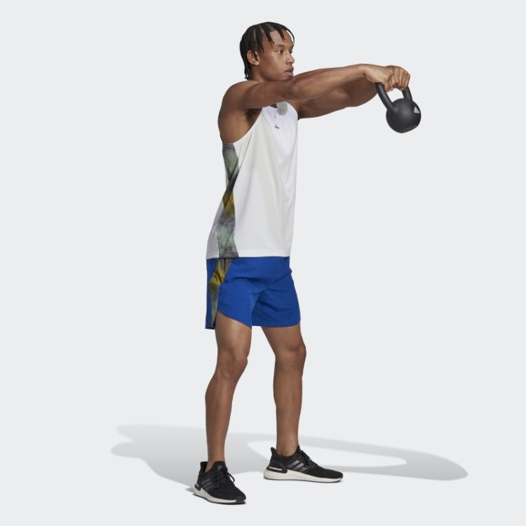 Bermuda De Treino Aeroready Hiit Azul Royal Projetada Para Movimento Adidas