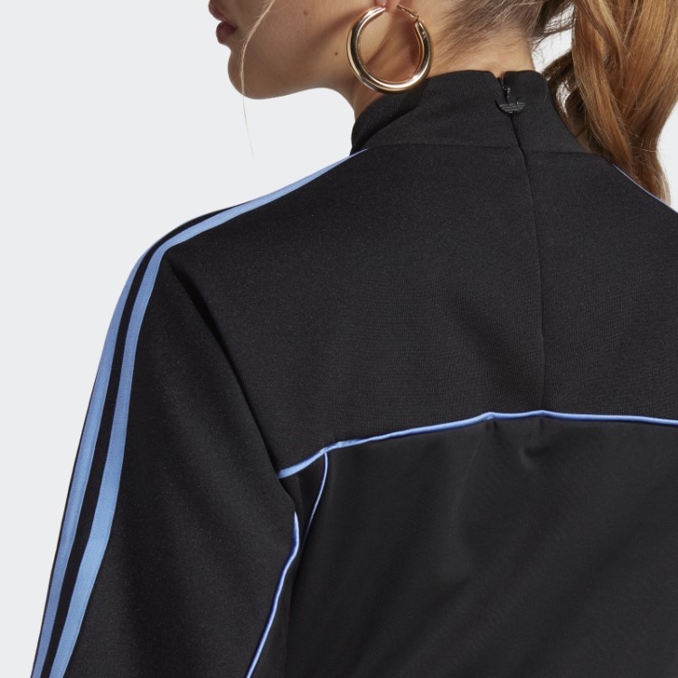 Vestido Justo Com Linha De Corte Adidas Preto
