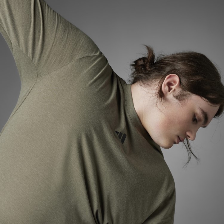 Camiseta Manga Longa Branch Authentic Balance Para Yoga Adidas