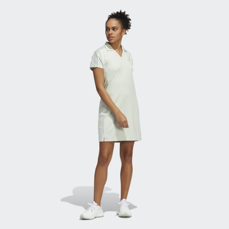 Vestido De Golfe Verde De 3 Listras Adidas