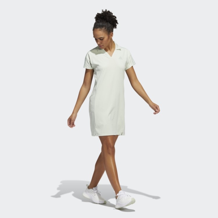 Vestido De Golfe Verde De 3 Listras Adidas