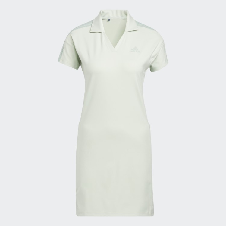 Vestido De Golfe Verde De 3 Listras Adidas