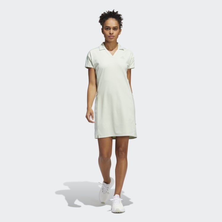 Vestido De Golfe Verde De 3 Listras Adidas