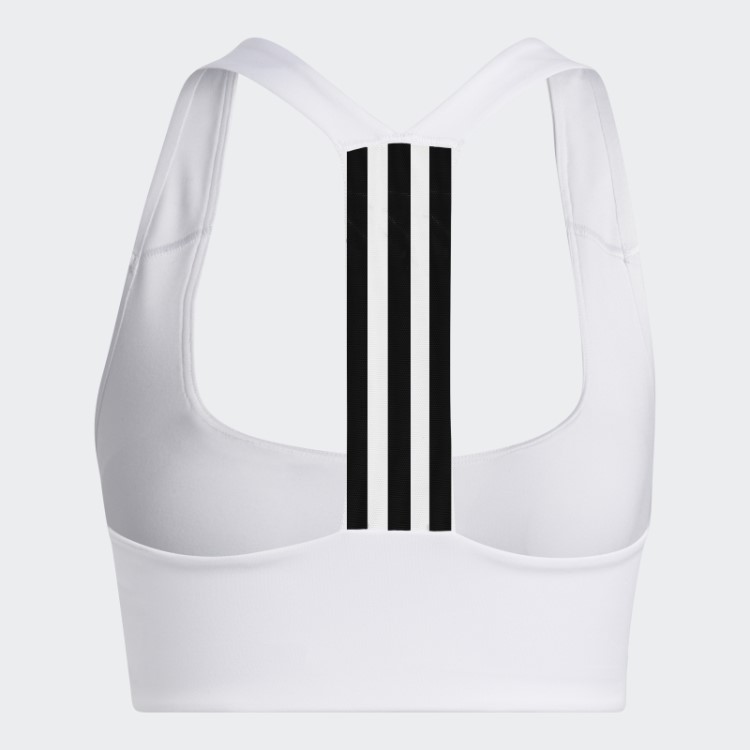 Sutiã De Treinamento De Suporte Médio Powerimpact Branco Adidas