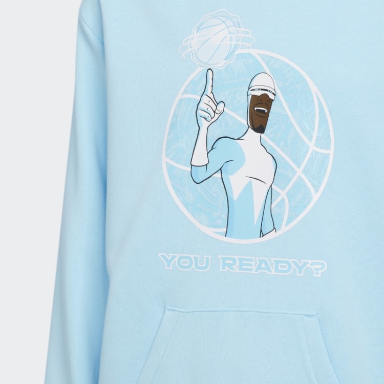Moletom Com Capuz Azul Adidas Frozone