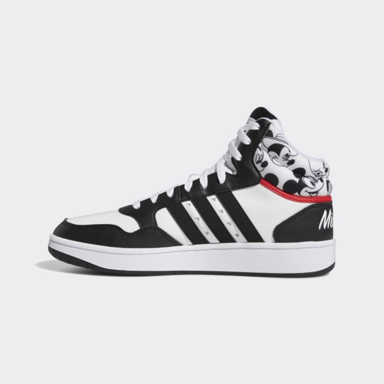 Adidas X Disney Mickey Mouse Hoops 3.0 Sapatos Médios Branco Quente