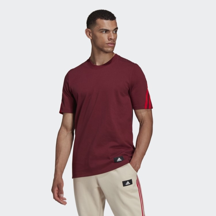 Roupas Esportivas Vermelhas Adidas Future Icons Moda Camiseta Com As Três Listras