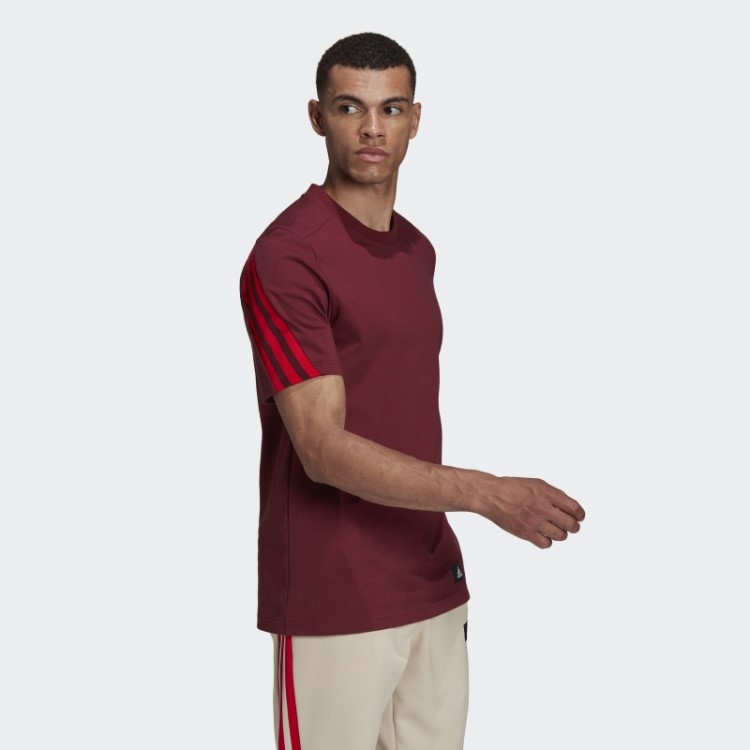 Roupas Esportivas Vermelhas Adidas Future Icons Moda Camiseta Com As Três Listras