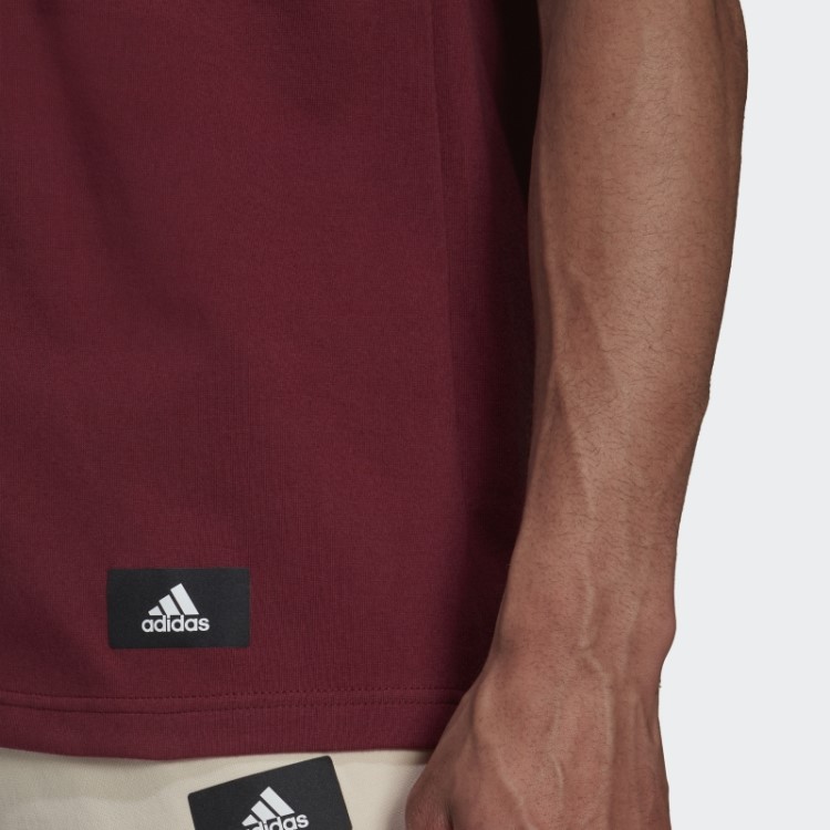 Roupas Esportivas Vermelhas Adidas Future Icons Moda Camiseta Com As Três Listras