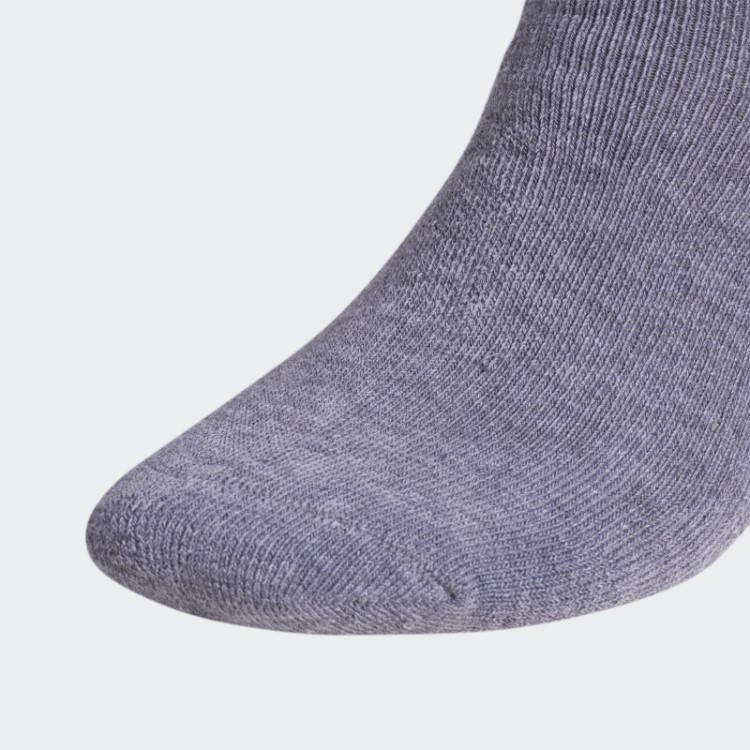 Meia Adidas Trefoil 6 Pares Cinza Médio