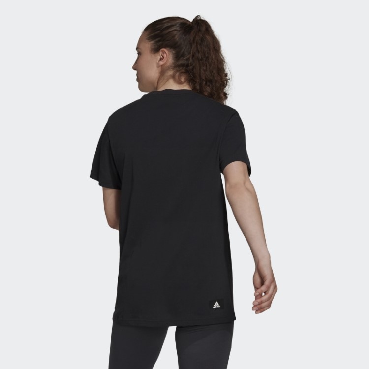 Adidas Sportswear ícones Do Futuro Logotipo Gráfico Camiseta Moda Preto