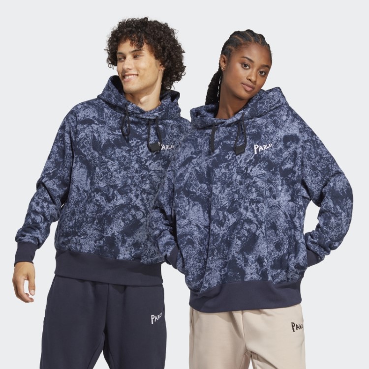 Moletom Com Capuz Adidas X Parley (gênero Neutro) Prata Violeta