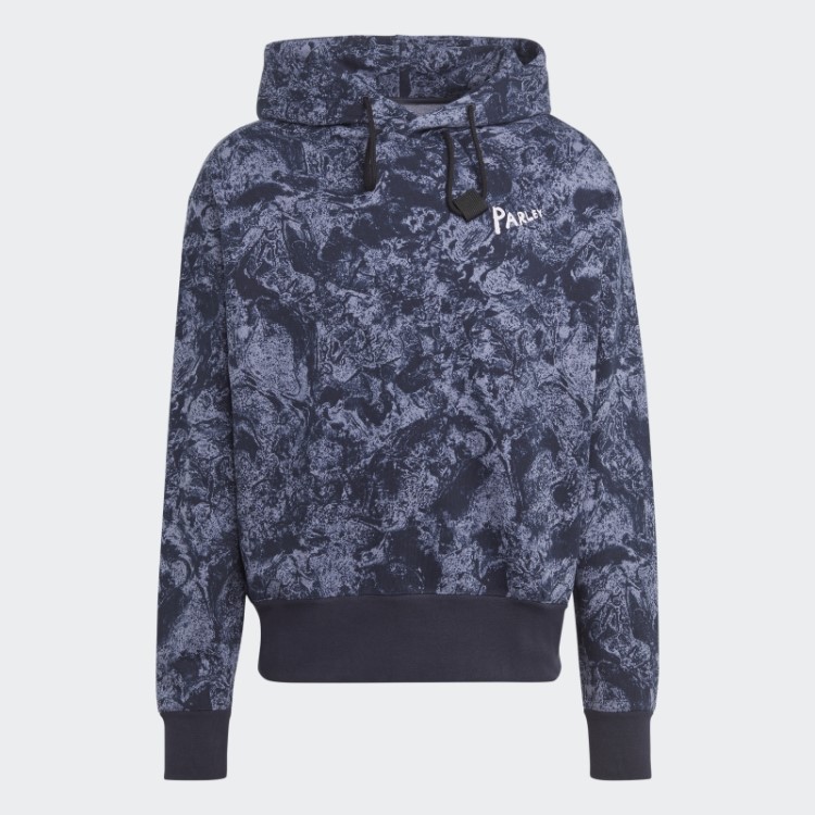 Moletom Com Capuz Adidas X Parley (gênero Neutro) Prata Violeta