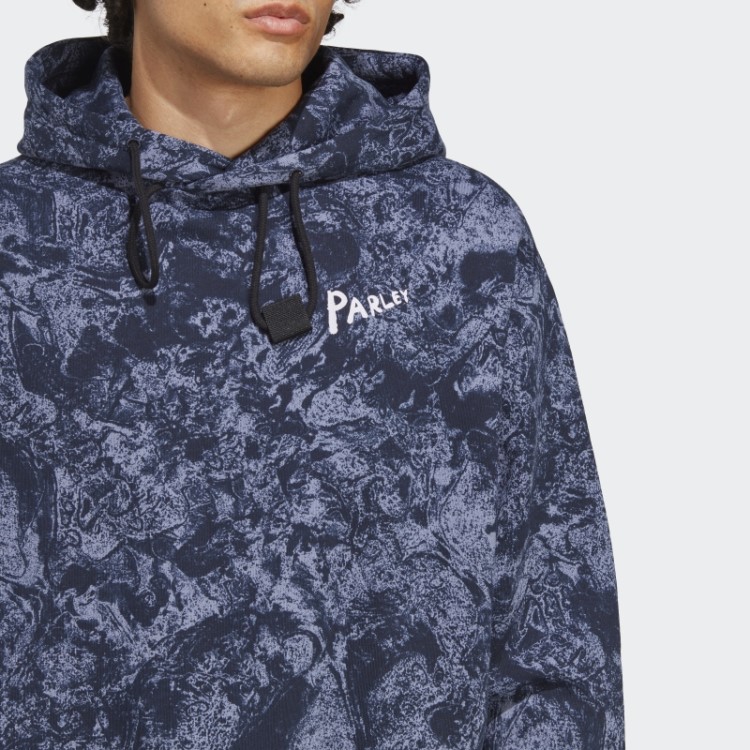Moletom Com Capuz Adidas X Parley (gênero Neutro) Prata Violeta