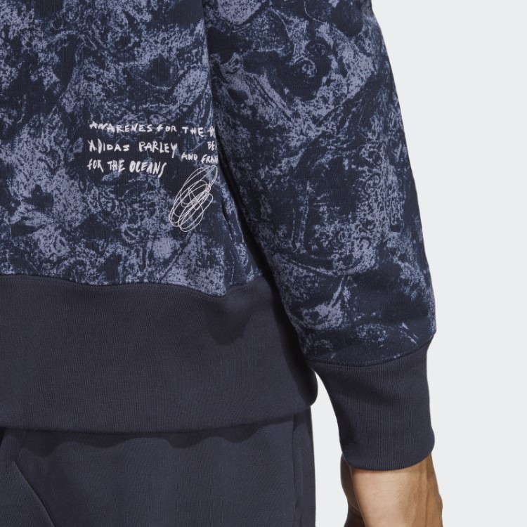 Moletom Com Capuz Adidas X Parley (gênero Neutro) Prata Violeta