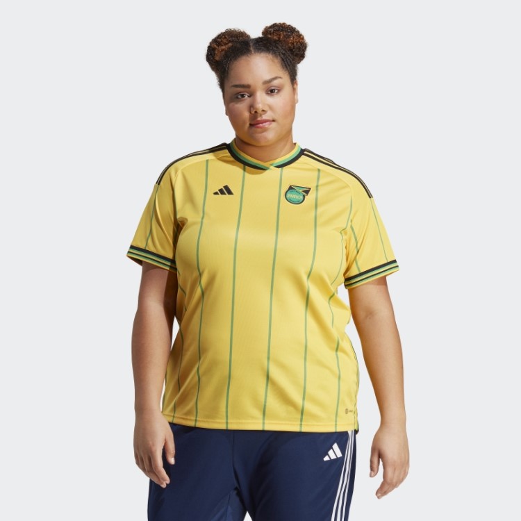 Camisa Adidas Gold Jamaica 23 Home (tamanho Grande)