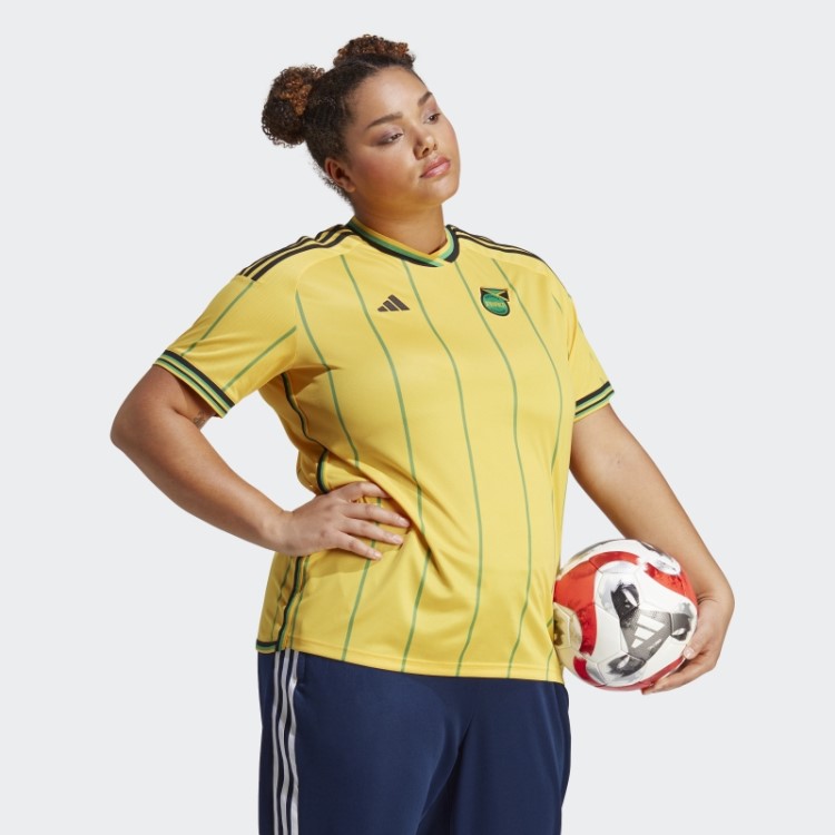 Camisa Adidas Gold Jamaica 23 Home (tamanho Grande)