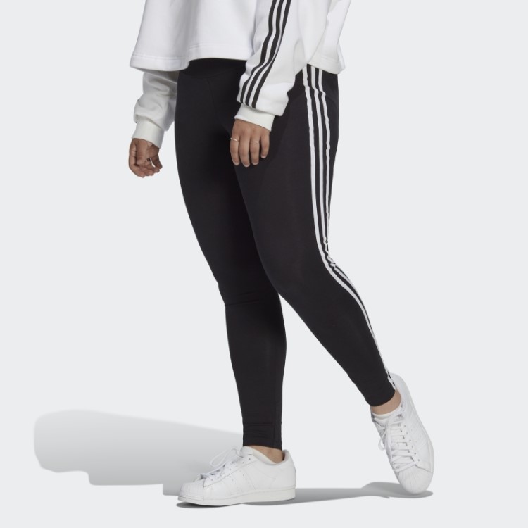 Legging Preta Adicolor Classics 3 Listras (tamanho Grande) Adidas